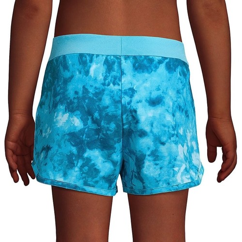 LANDS' END GIRL'S PLUS STRETCH WOVEN COMFORT WAIST SWIM SHORTS - Picture 4 of 4