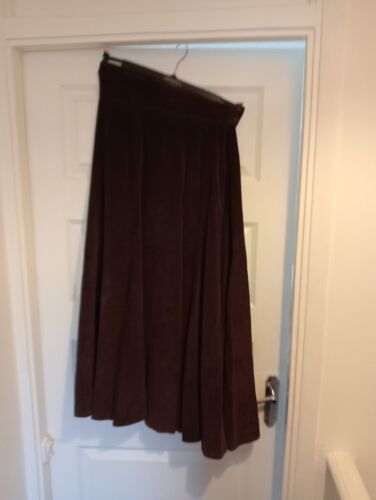 Vintage hängend & braun von Angela Holmes braun Baumwolle Cord Rock Größe 12.