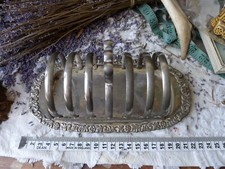 Vintage Heavy Silver Plated Toast Rack  No silver mark