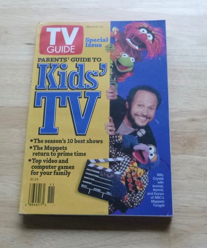 TV GUIDE- March 16-22  1996 Kid's TV Billy Crystal/ Muppets  Cover Charlotte, NC
