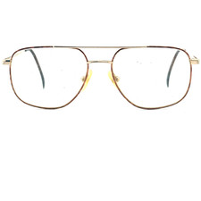 Vintage Monsieur Dan 054 gold Pilot Metal Sunglasses Italy FRAMES ONLY H14338