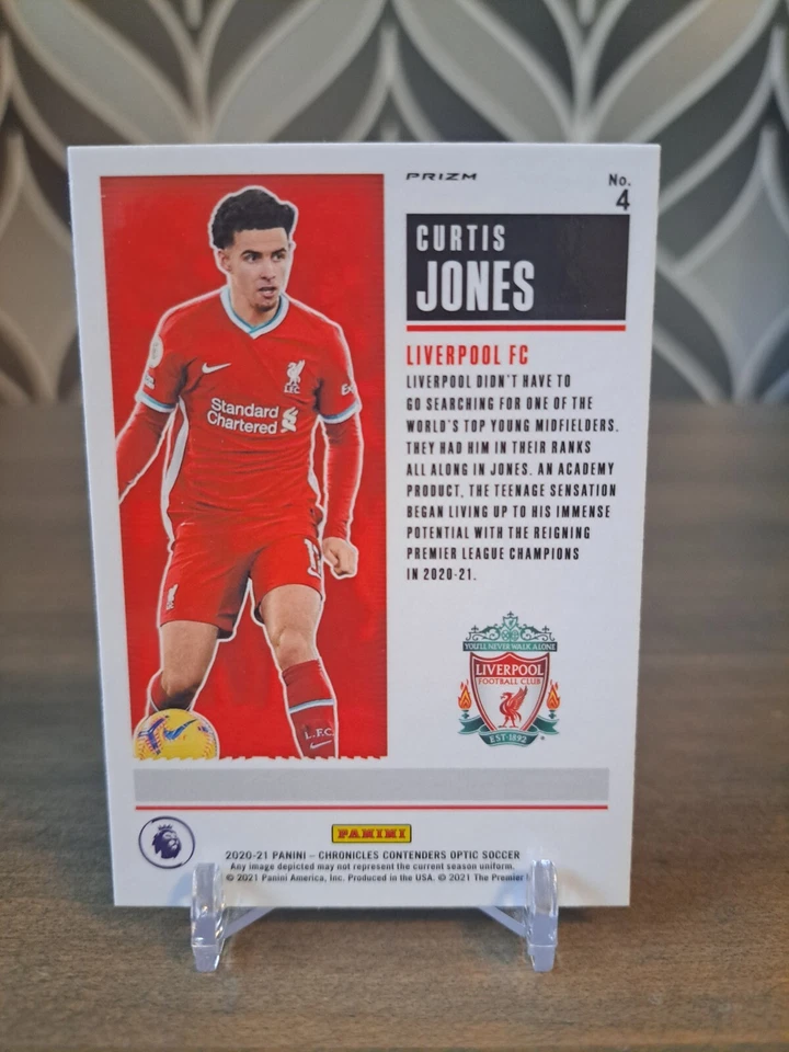 Curtis Jones ROOKIE TICKET 2020-21 Contenders Optic #4 PURPLE MOJO PRIZM RC - Image 2 of 2