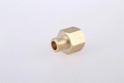 WHS Conector adaptador de montaje de tubería de latón de rosca macho a 5/16"" UNF hembra de 3/8"" BSPT macho a 5/16"" UNF