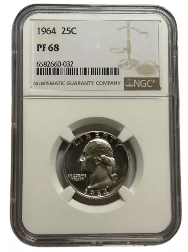 NGC 1964 PF68 Washington Silver Quarter 6582660-032
