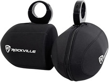 Pair RWBC Neoprene Covers for 6.5"" Marine Wakeboard Tower Speakers, Black