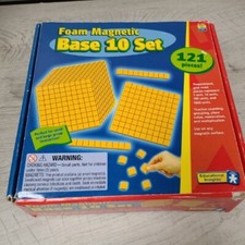 School Smart Foam Magnetic Base Ten Set Math Place Value Multiplication