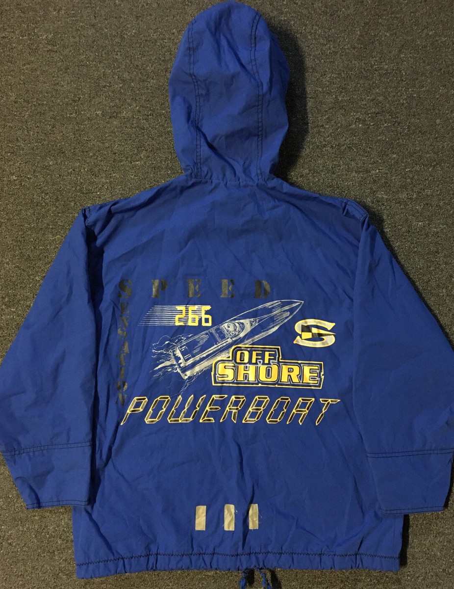 Vtg 90s Speed Sensation Offshore Powerboat Jacket S M Racing