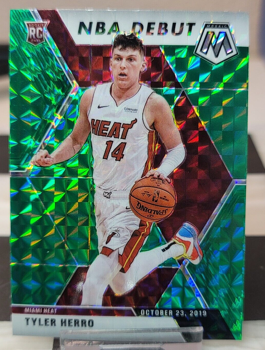 2019-20 Tyler Herro RC Rookie NBA Debut Mosaic Green #280