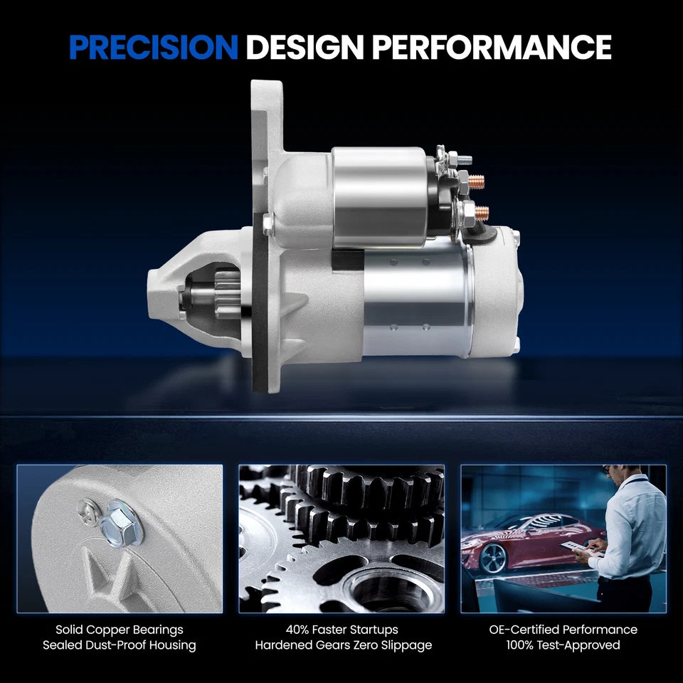 Motor De Arranque Para Chevrolet Nissan Juke Sentra Versa 2007-2012 1.0kW CW 10T 12V Foto 4 de 4