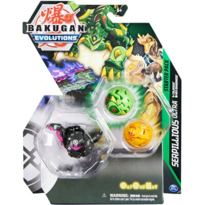 3 Pack - Bakugan Evolutions Starter PK SERPILLIOUS Ultra COLOSSUS