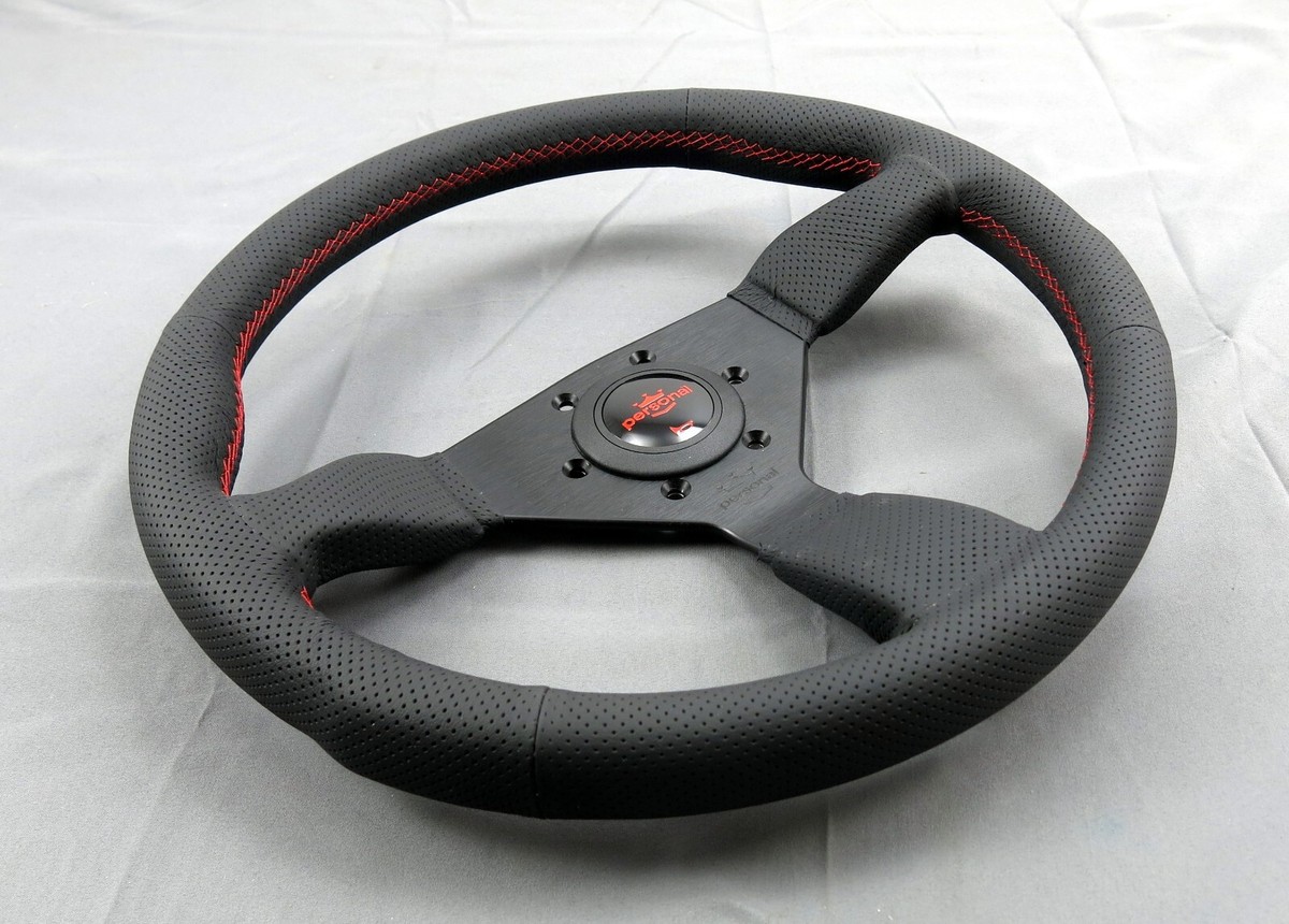 Personal Steering Wheel Neo Grinta 350 mm Black Perforated Leather