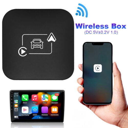 Smart Wireless Carplay AI Box Android Auto Adapter Konverter BT WiFi Kit - Bild 1 von 12