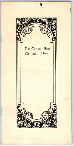 Octubre 1944 The Cockle Bur Printing Co Promo Folleto Citas Dichos Poemas De Colección 1H - Imagen 4 de 6
