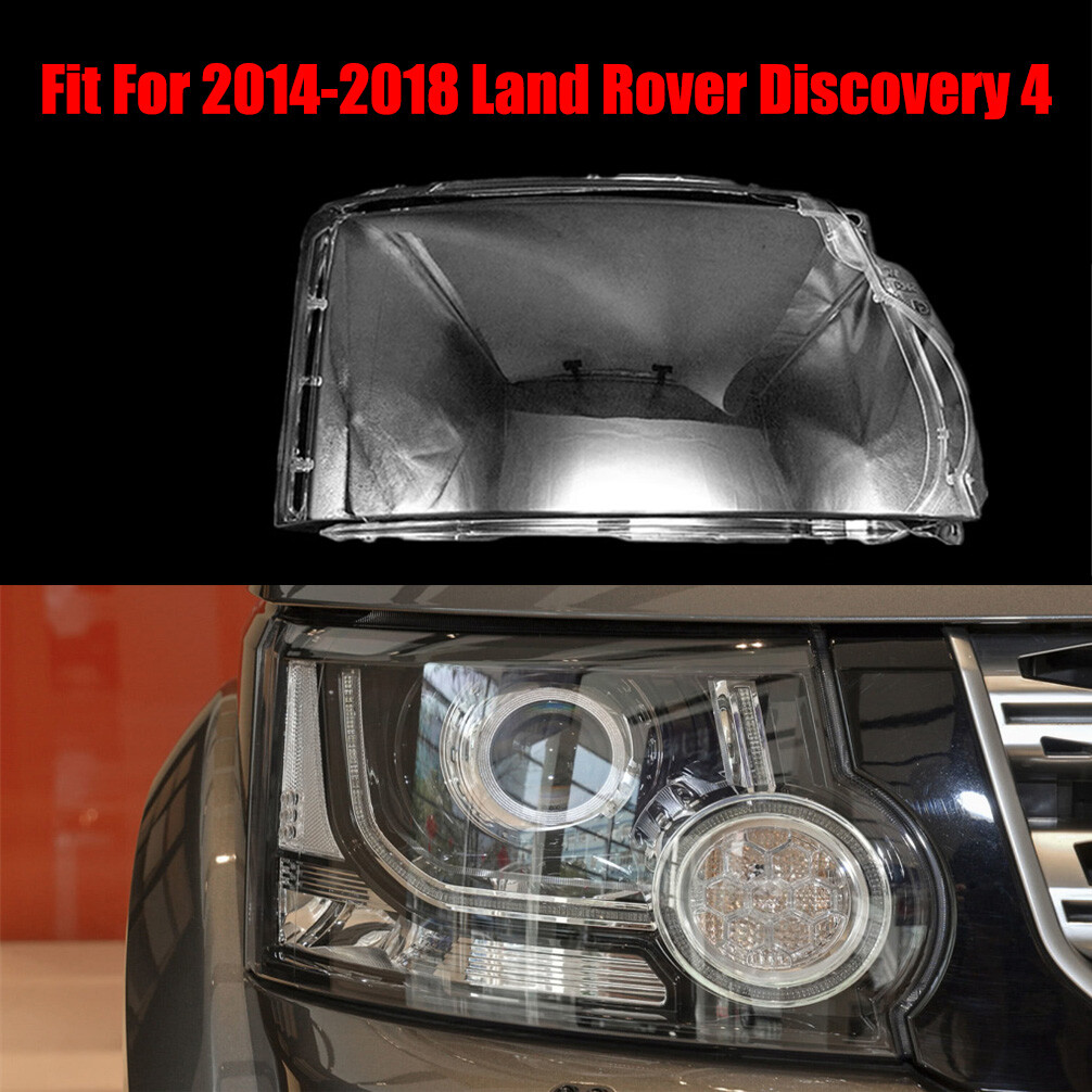 For 14-18 Land Rover Discovery 4 Right Side Headlight Headlamp Clear Lens Cover