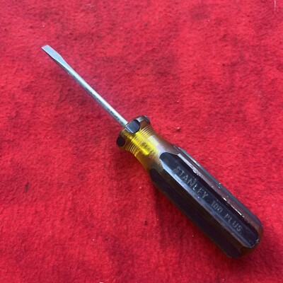 STANLEY 100 PLUS 66-183 SLOTTED SCREWDRIVER 7'' LENGTH (k10)