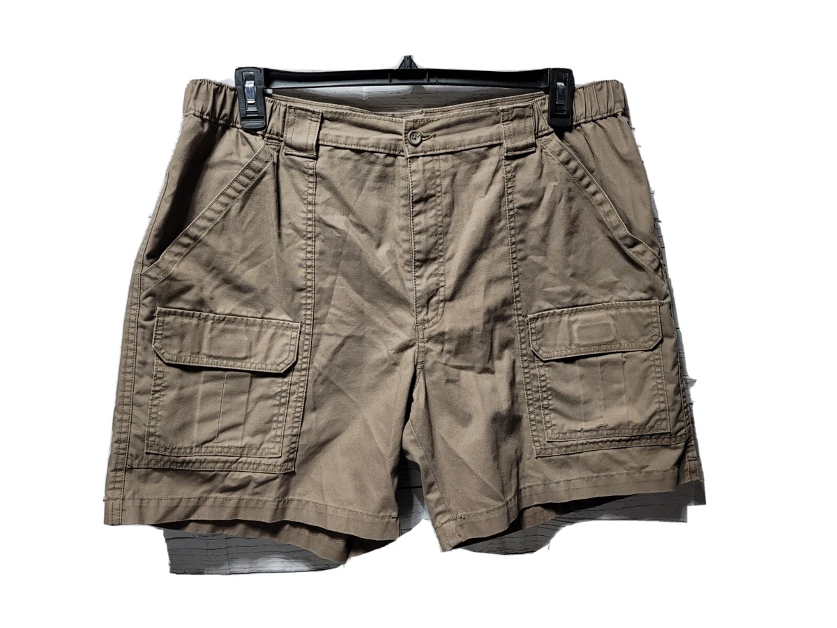 Mens canvas shorts shop elastic waist