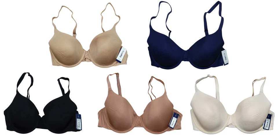 Gap Body Underwire Everyday Tagless Memory Foam Cups Women's T-Shirt Bra NWT