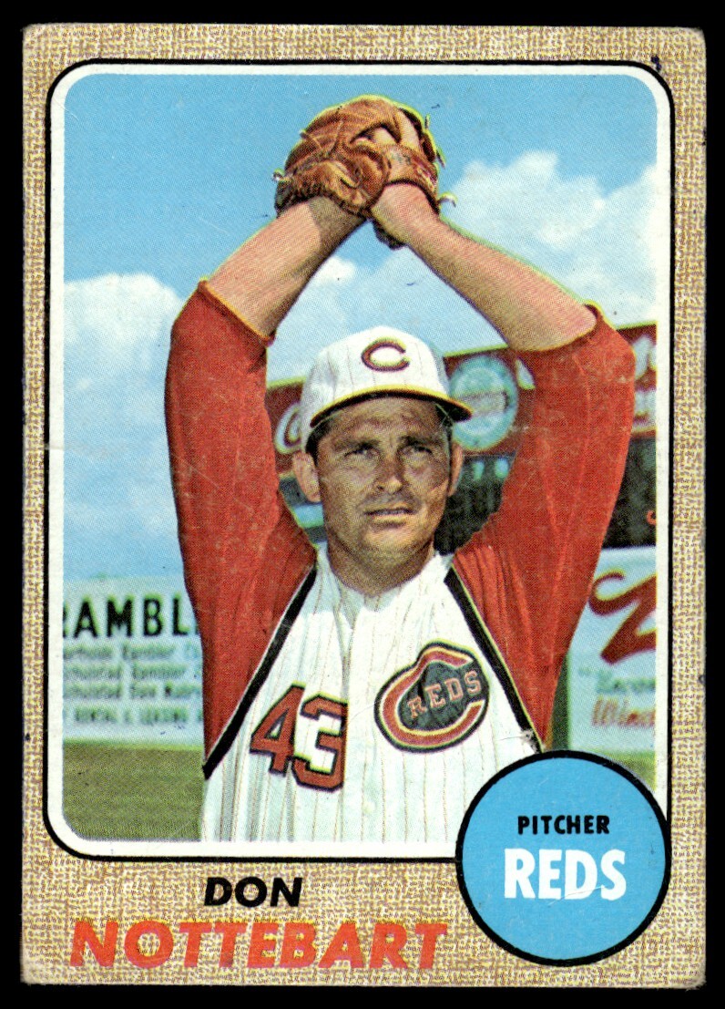 1968 TOPPS DON NOTTEBART CINCINNATI REDS #171