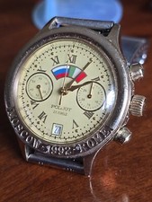 Cronografo Poljot Limited Edition Roma Moscow 1992  meccanico base Valjoux 7734