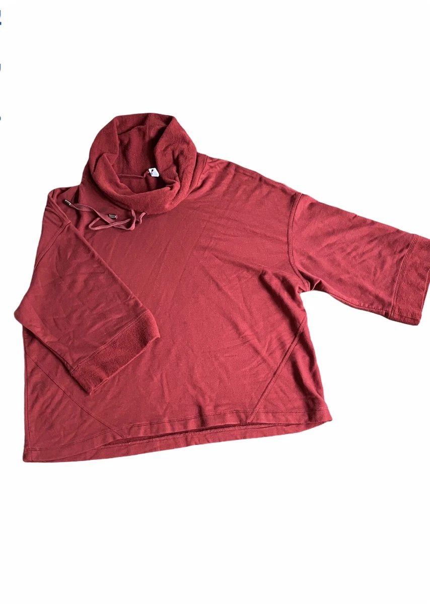 cable and gauge Cowl Neck Sweater Top XL