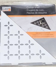 Schluter Systems WAVE Triangular Corner Shelf-E Matte White Wall Shower