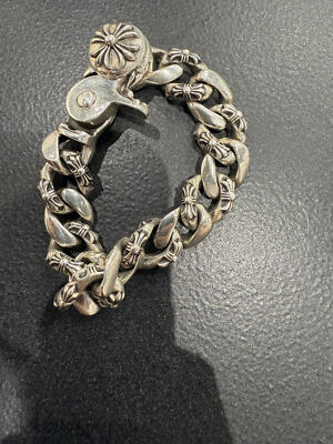 Chrome Hearts Fancy Link Lobster Clasp Bracelet | eBay