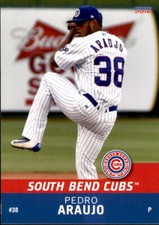 2016 South Bend Cubs Choice #4 Pedro Araujo Dominican Republic DR Baseball Card