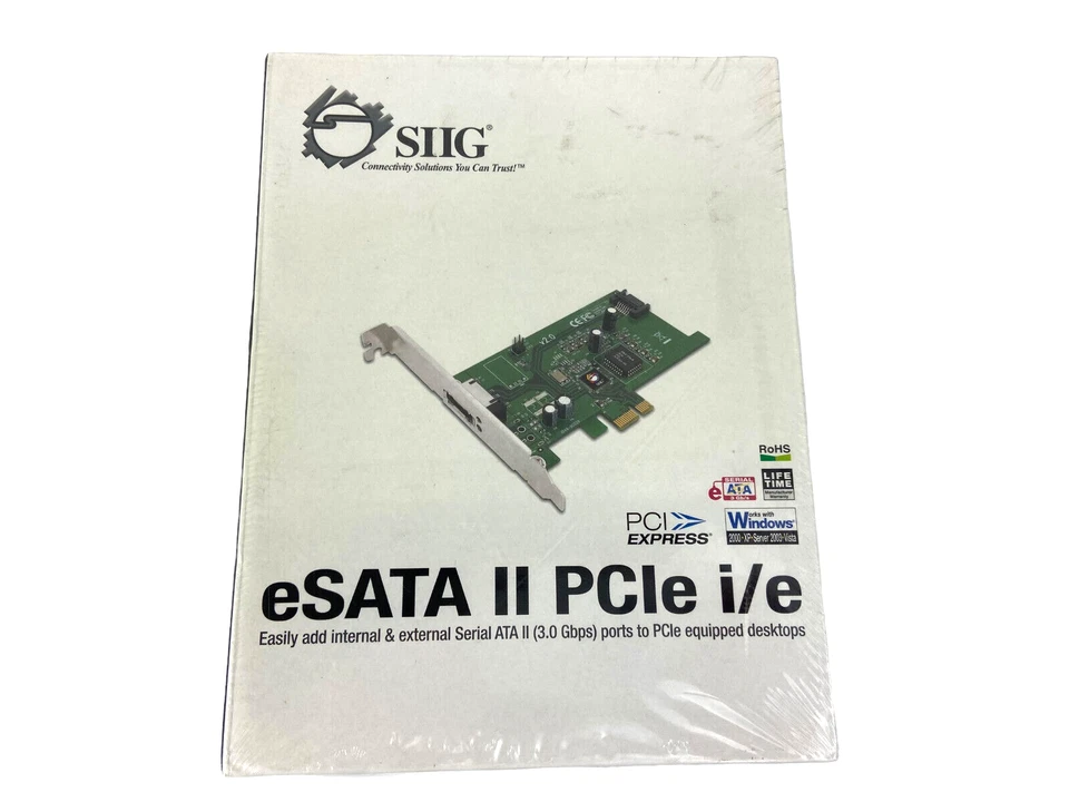 SIIG e SATA II PCIe i/e Adapter Interface Cards PCI Express Desktops - Image 3 of 4