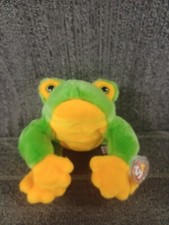 Vintage TY Beanie Babies 1998 Smoochy the Frog 14" Very Good Condition