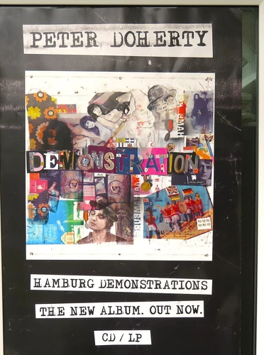 PETER DOHERTY HAMBURG DEMONSTRATIONS ORIGINAL PROMO POSTER FOR THE 2016 RELEASE.