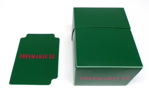 8 x Docsmagic.de De Deck Box Full Green + Card Divisor - Caja de cartas Verde - PKM YGO M - Imagen 3 de 5