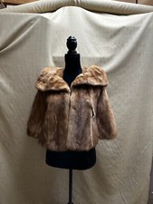 Vintage Hess Autumn Haze Natural Brown Mink Capelet