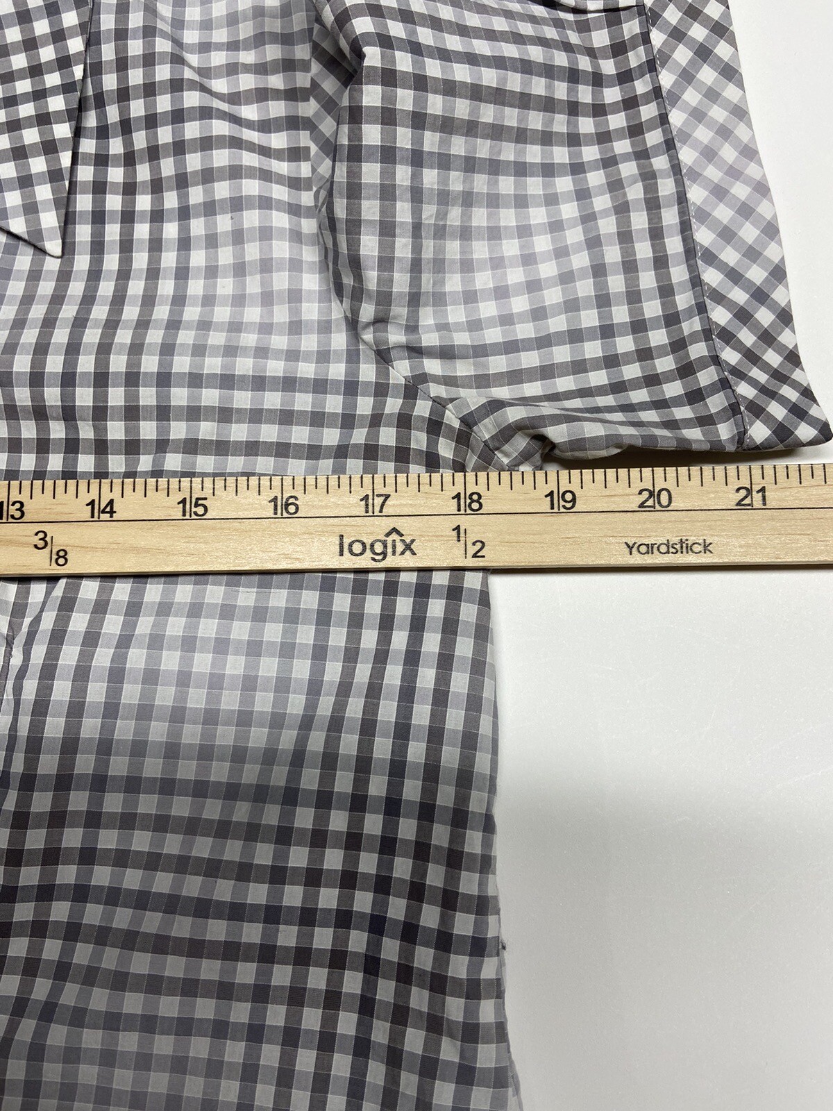 Pendleton Gingham Short Sleeve Button Down Fitted… - image 9