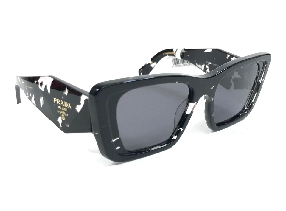 Prada Sunglasses SPR08Y 15S-5Z1 Black Crystal Tortoise with Dark Grey Polarized - Image 4 of 4