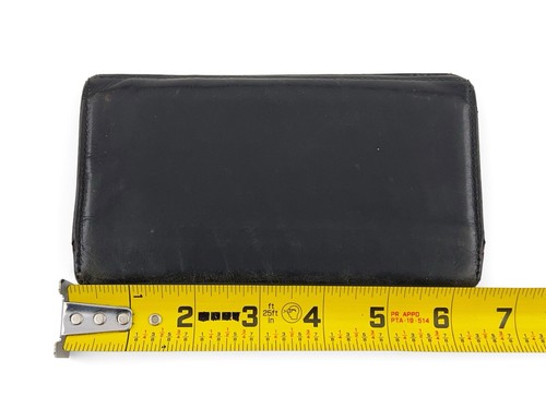 Wilson Leather Vintage Women’s Bifold Wallet Cardholder Checkbook Holder Black - Picture 7 of 8