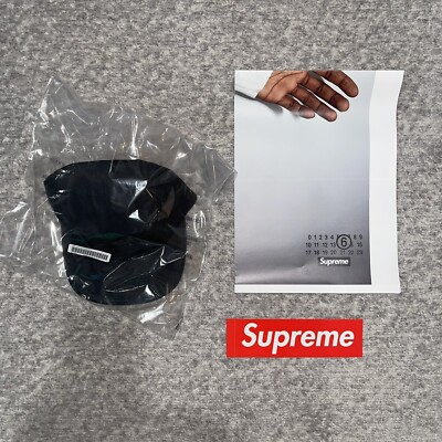 Supreme MM6 Maison Margiela Painted Camp Cap Black Poster