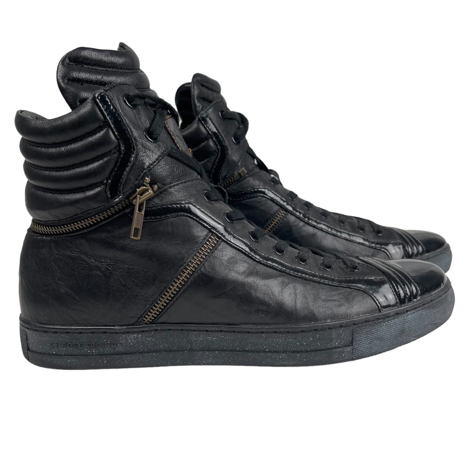Ankle Leather Sneaker Black 