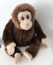 FAO SCHWARZ Realistic Black with Tan 2019 Chimpanzee Monkey Plush 3