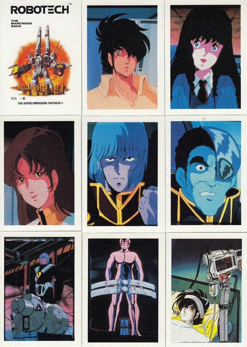 ROBOTECH THE MACROSS SAGA 1986 SET OF 60 CARDS FTCC | eBay
