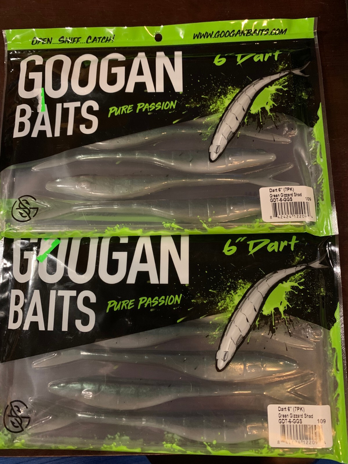 Googan Baits Dart 5 Soft Jerk Bait - California Craw Pattern Scented Fishing Lure