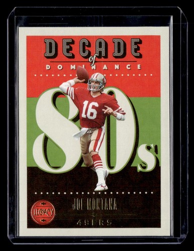 2023 Panini Legacy Decade Of Dominance #10 Joe Montana - 49ers - Picture 1 of 2