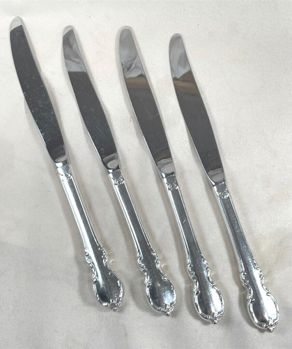 4 International Silver 1847 Rogers REFLECTION Silverplate Dinner Knives 1959 B - Picture 2 of 5