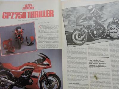 December 1985 Motorcyclist Magazine Kawasaki ZX1000 Ninja L14405