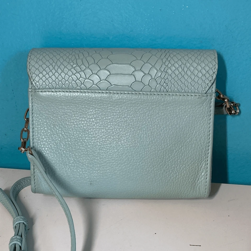 Bolso Bandolera GIGI New York "Catie" Cuero Verde Primavera Pálido Foto 3 de 4