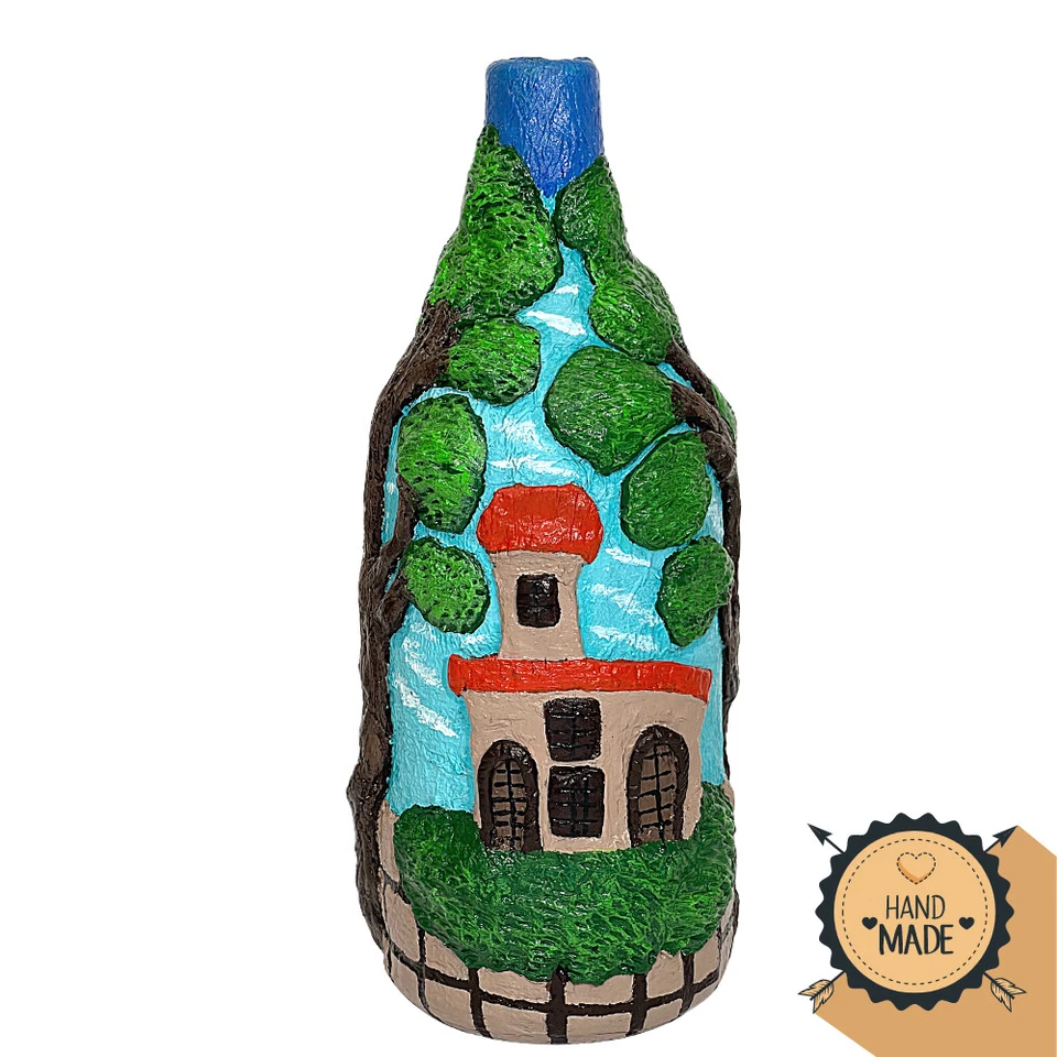 Nature Themed House Decorative Bottle Vase Bottle , handmade vase - Image 2 of 4