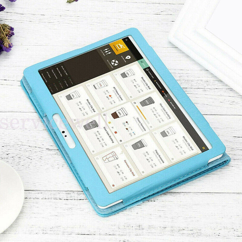 Universal Leather Case Cover Flip Stand Wallet For 10.1 Inch Android Tablet