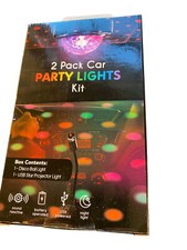 2 Pack Car Party Lights Kit USB Powered Disco Ball  Star Projector Light Sound
