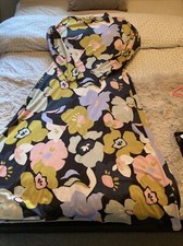 Oasis floral print dress pastel shades size M beautiful print & fabric