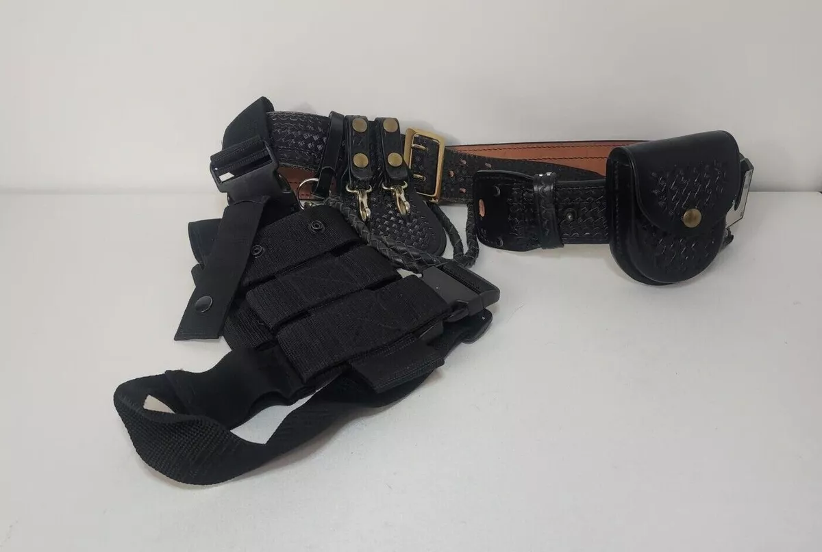 Basketweave police duty belt cheap