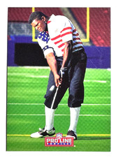 HOF LAWRENCE TAYLOR Giants 1992 Pro Line Profiles PLAYING GOLF 4 of 9 Card #463